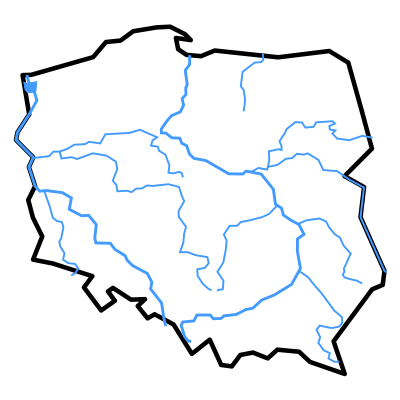 Mapa Polski do druku 3D